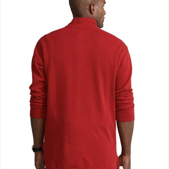 Polo Ralph Lauren Men's Big & Tall Estate-Rib Quarter-Zip Pullover - Picture 4 of 5